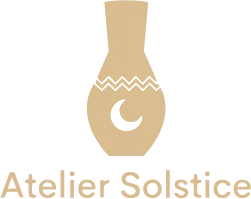 Logo Atelier Solstice avant refonte - vase figuratif